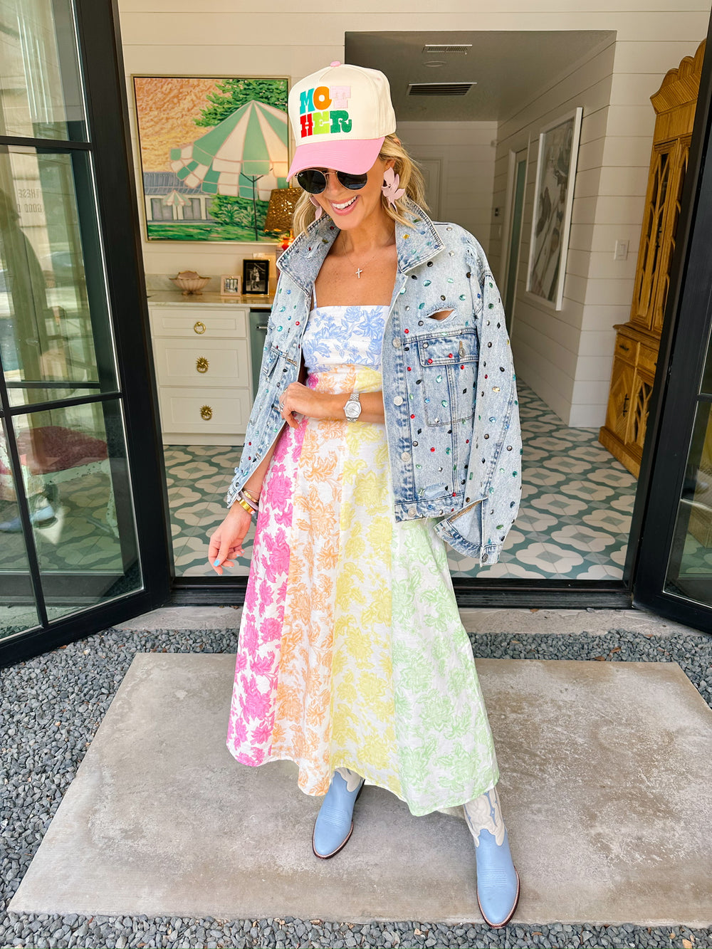 BEJEWELED DENIM JACKET