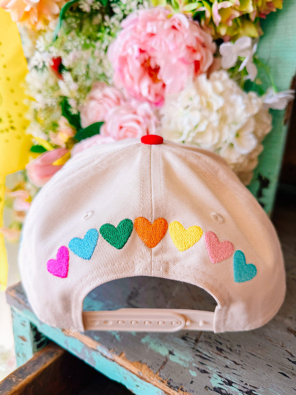 HAPPY MOTHER PATTERN PLAY CANVAS TRUCKER HAT