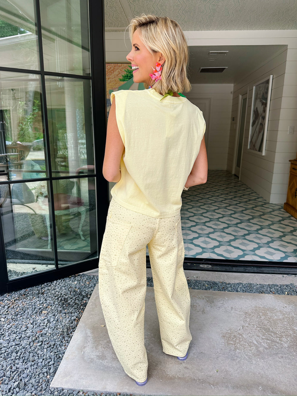 FEELIN SPICY MUSCLE TEE - YELLOW