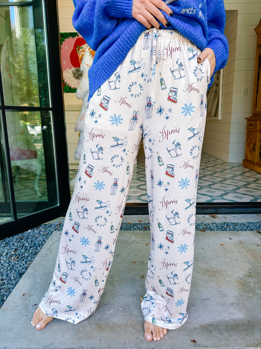 APRES SKI LOUNGE PANTS - CREAM