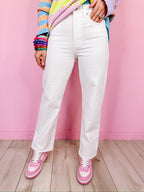 VAL VINTAGE STRAIGHT JEAN - WHITE