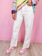 VAL VINTAGE STRAIGHT JEAN - WHITE