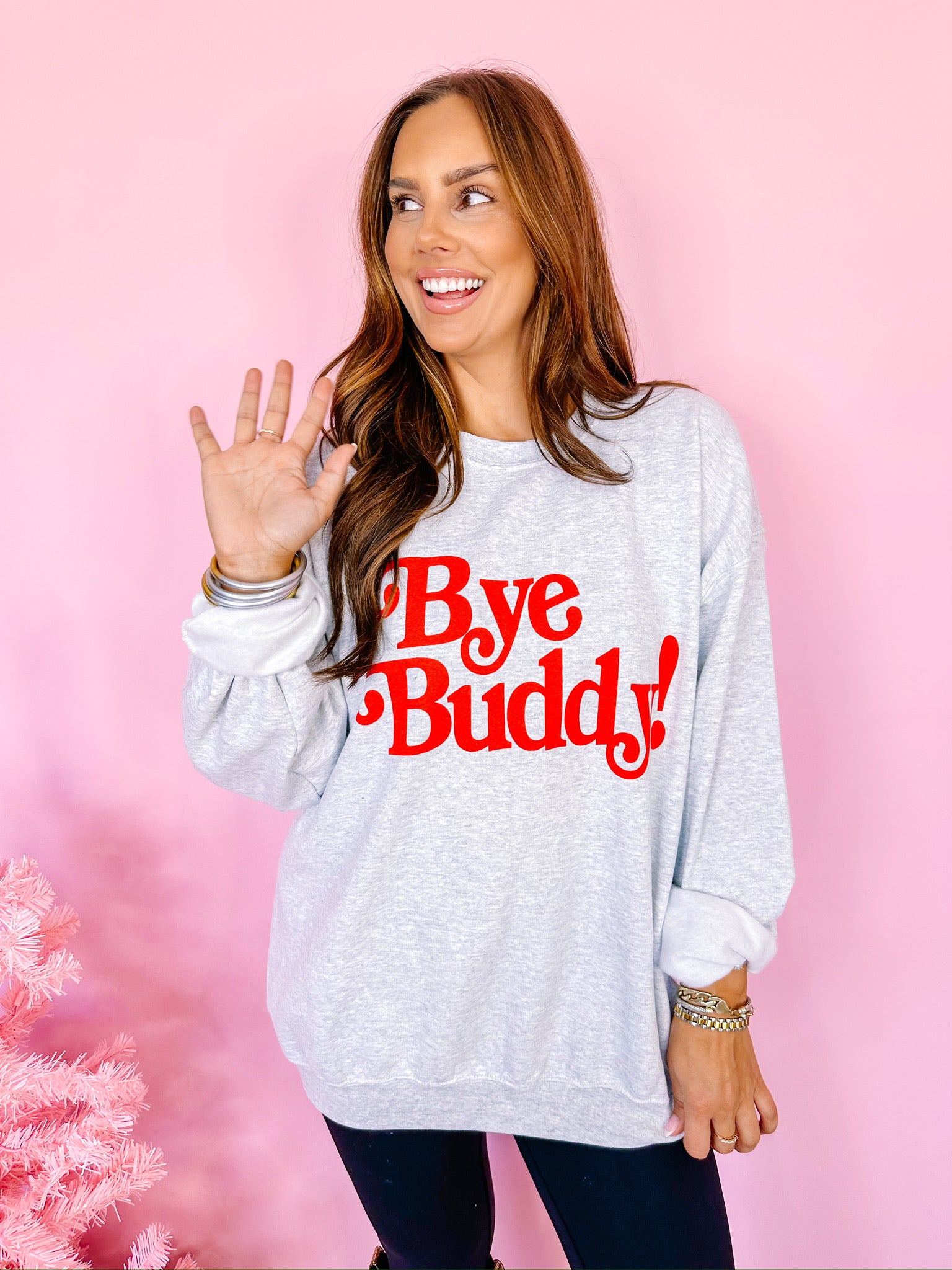 BYE BUDDY SWEATSHIRT - GREY