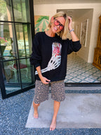 DIET COKE SKELETON HAND SWEATSHIRT - BLACK