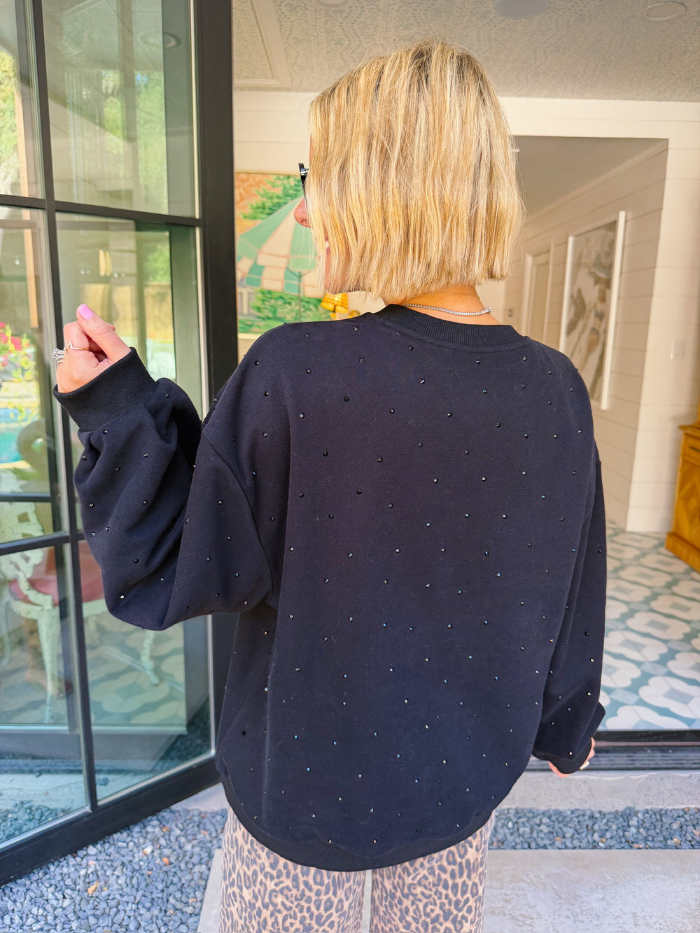 DIET COKE SKELETON HAND SWEATSHIRT - BLACK