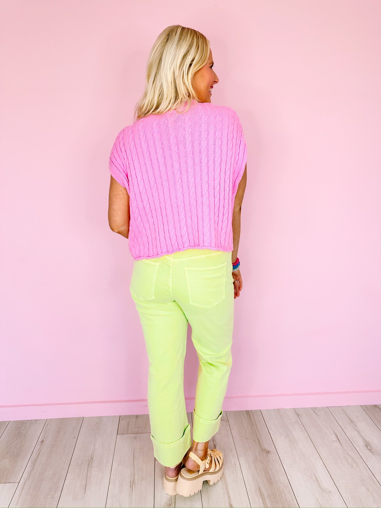 PINCH OF LIME STRAIGHT CUT JEANS