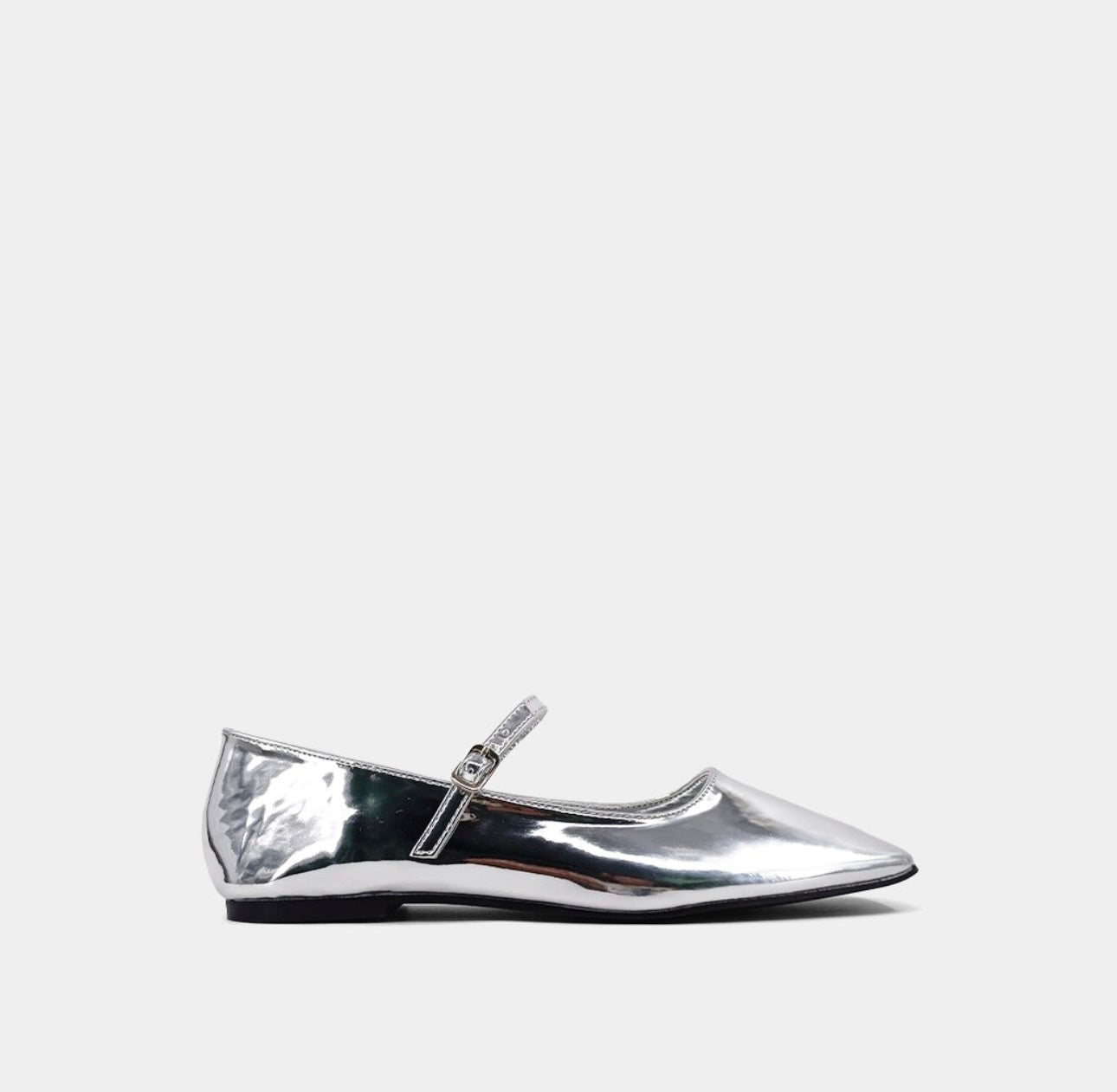 ADDISON BALLET FLAT - SILVER