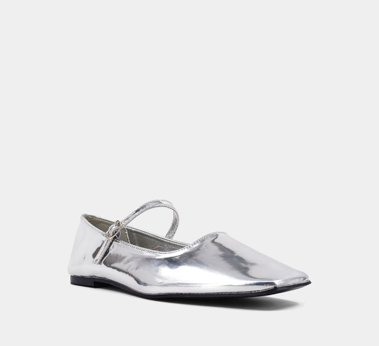 ADDISON BALLET FLAT - SILVER