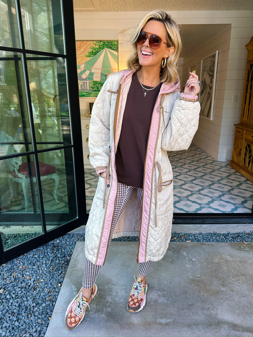 PAULINA PUFFER LONG COAT JACKET - IVORY