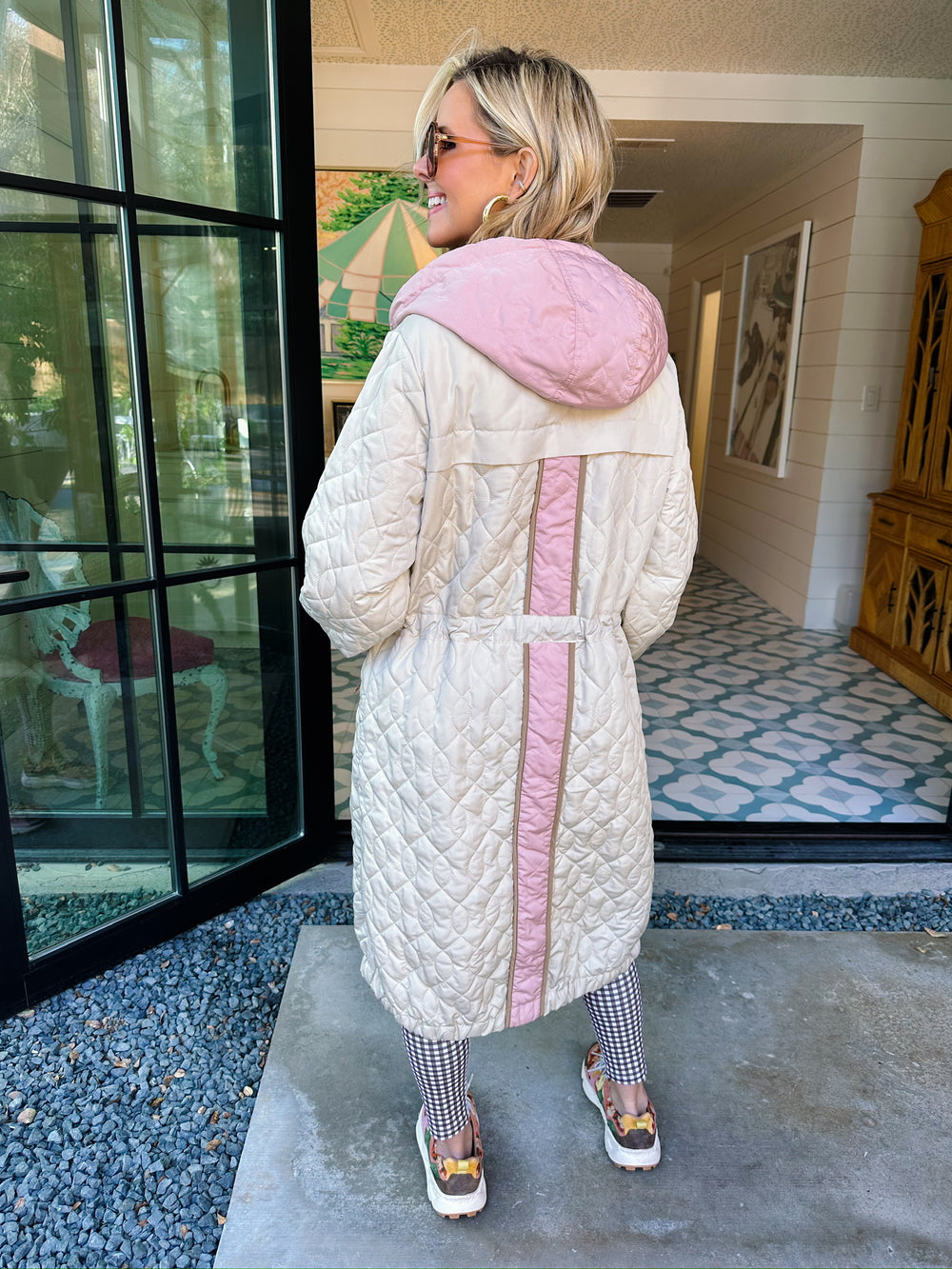 PAULINA PUFFER LONG COAT JACKET - IVORY