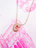 IN THE MOMENT INITIAL BUBBLE NECKLACE