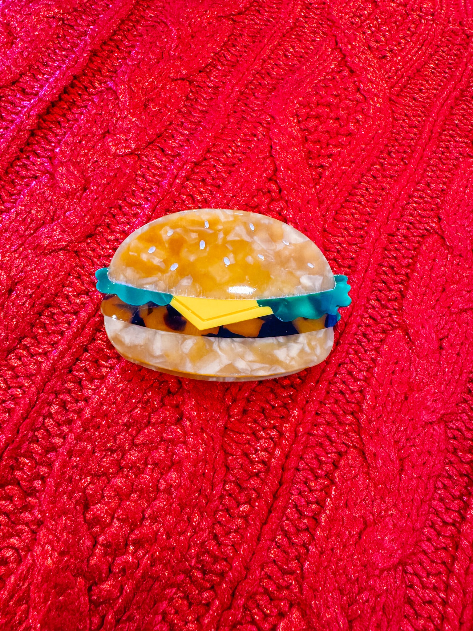 HAMBURGER HAIR CLIP