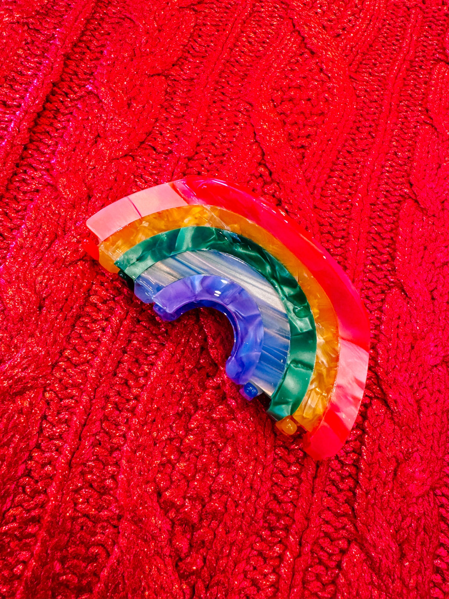 RAINBOW HAIR CLIP