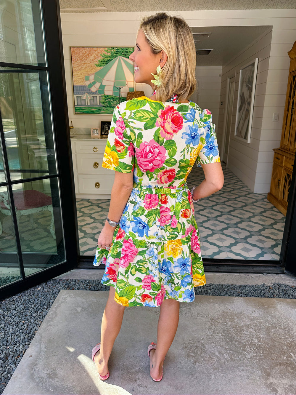 ROSES IN FULL BLOOM DRESS
