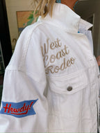 WEST COAST RODEO DENIM JACKET - WHITE