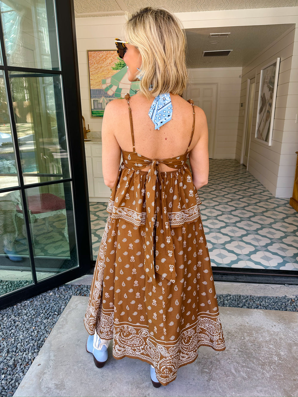 GONE WITH THE WIND PAISLEY MIDI SKIRT SET