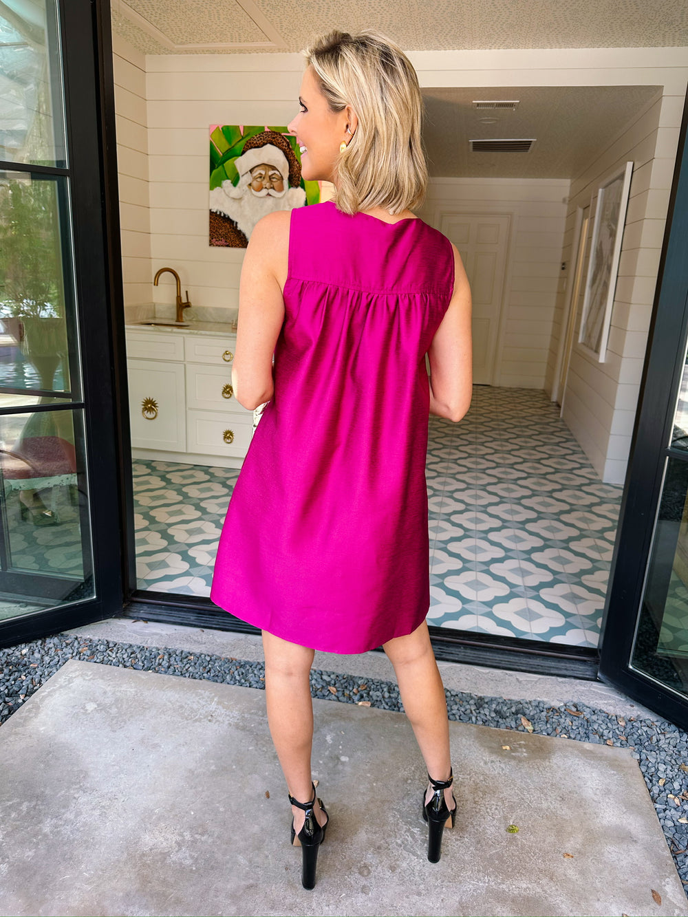 MADE YOU BLUSH DRESS - MAGENTA