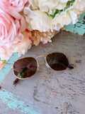 HILLARY HEXAGONAL POLARIZED SUNGLASSES