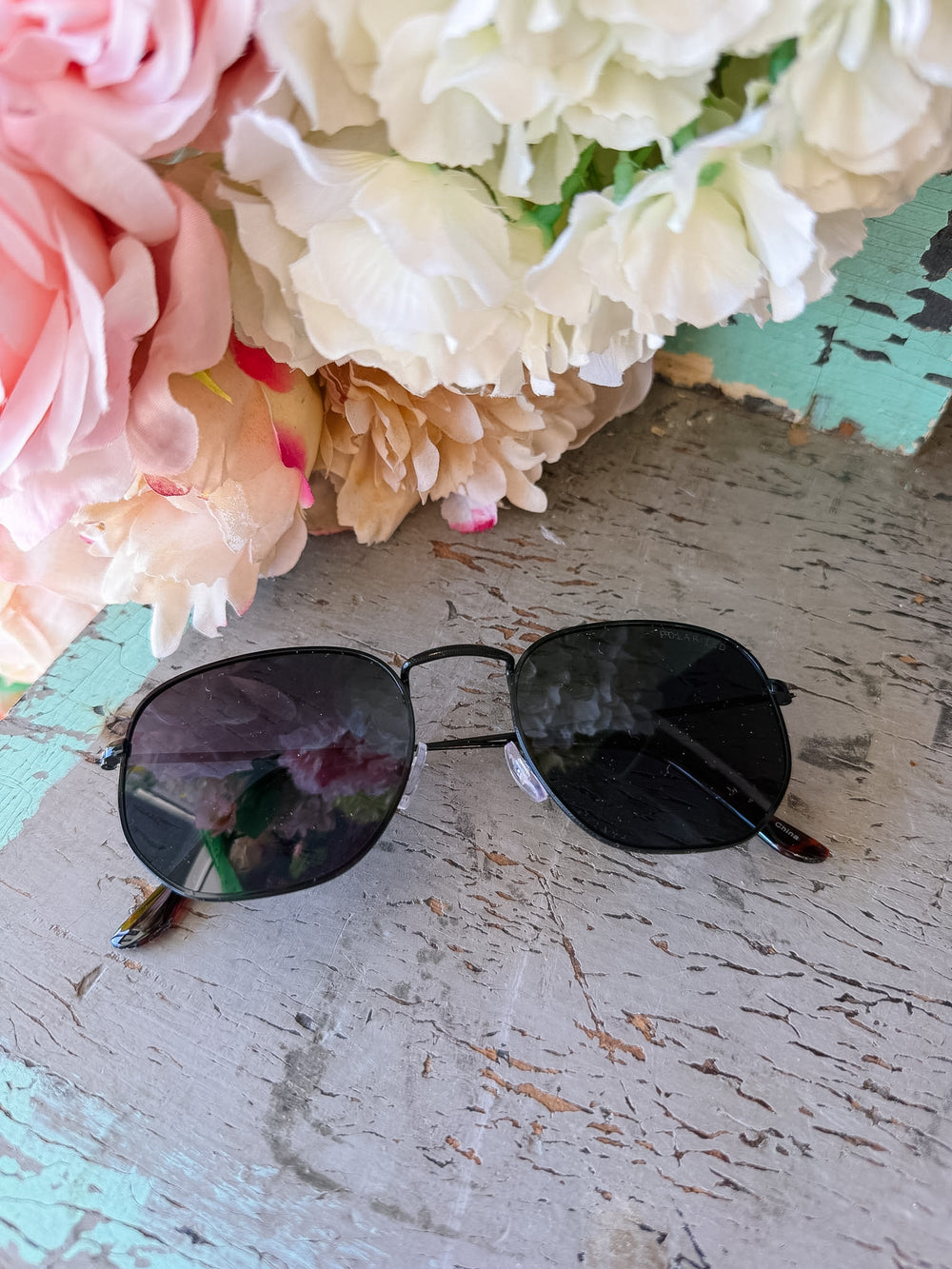 HILLARY HEXAGONAL POLARIZED SUNGLASSES