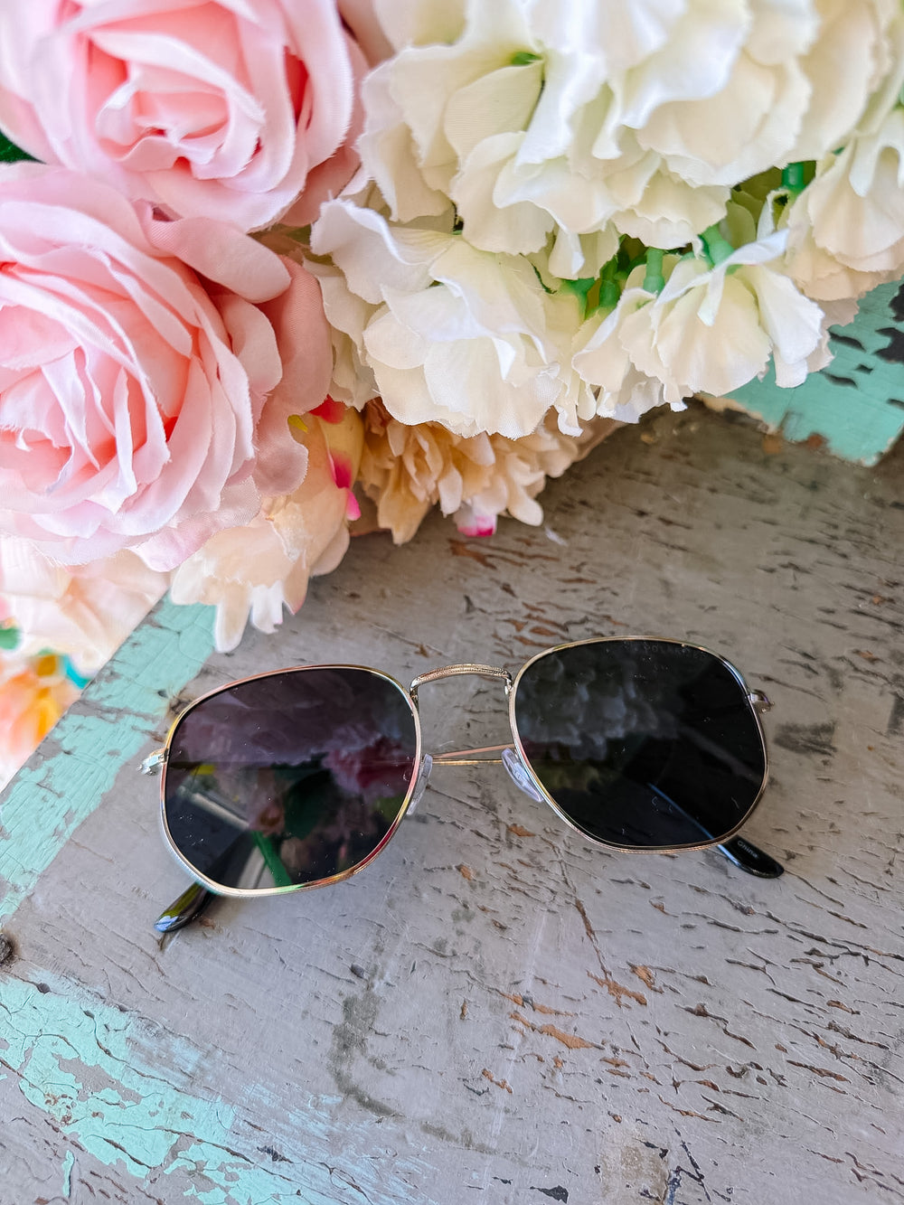 HILLARY HEXAGONAL POLARIZED SUNGLASSES