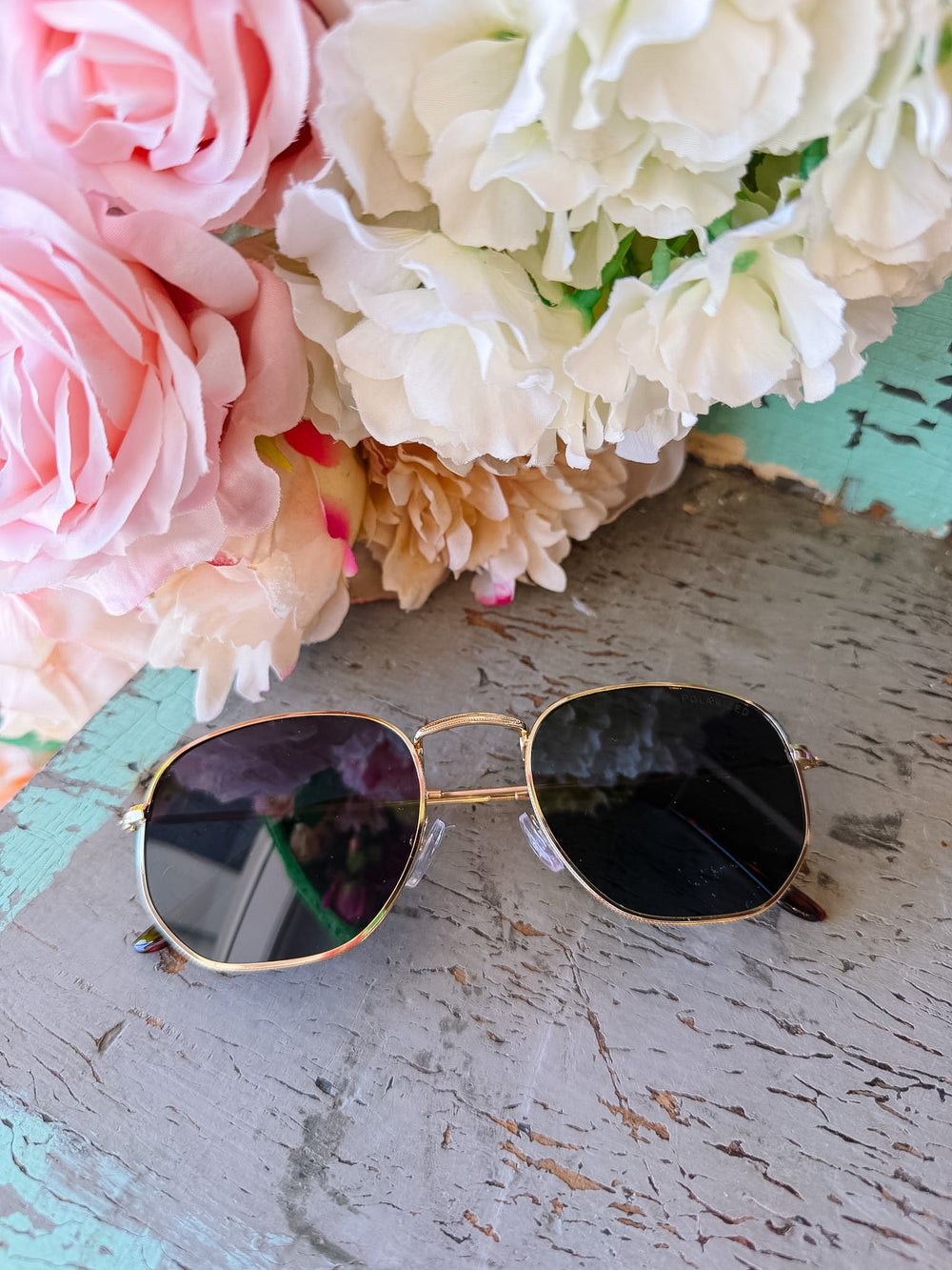 HILLARY HEXAGONAL POLARIZED SUNGLASSES