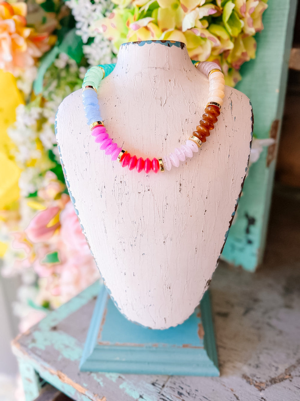 GIRLY POP CHUNKY NECKLACE - PASTEL