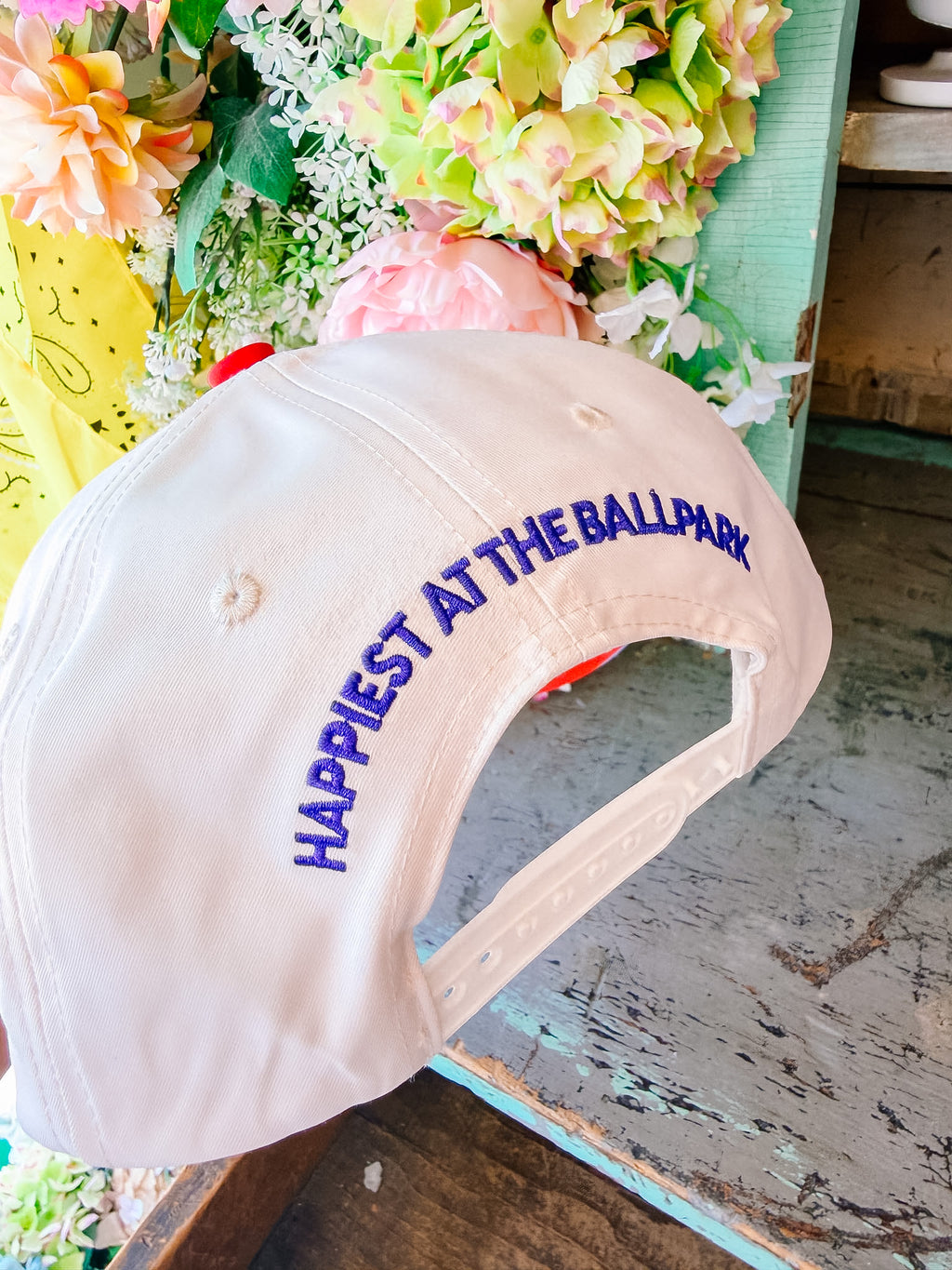 TAKE ME OUT TO THE BALLGAME PATTERN PLAY TRUCKER HAT