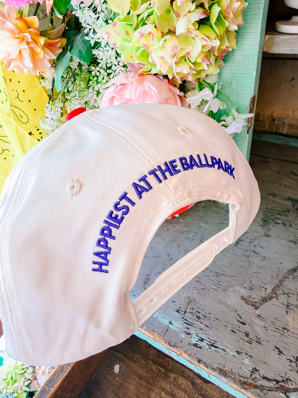 TAKE ME OUT TO THE BALLGAME PATTERN PLAY TRUCKER HAT