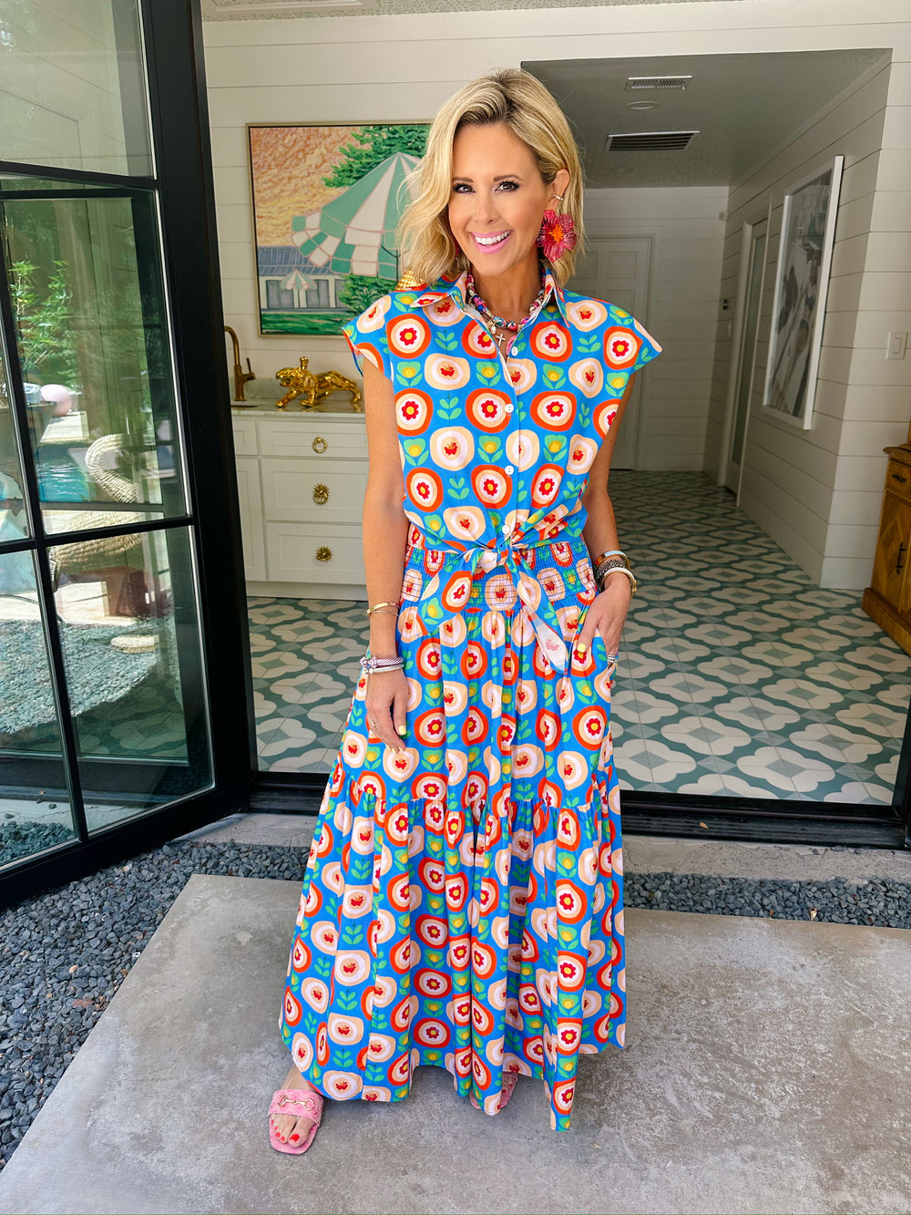 AERIN BLOOM IN JOY MAXI SKIRT SET