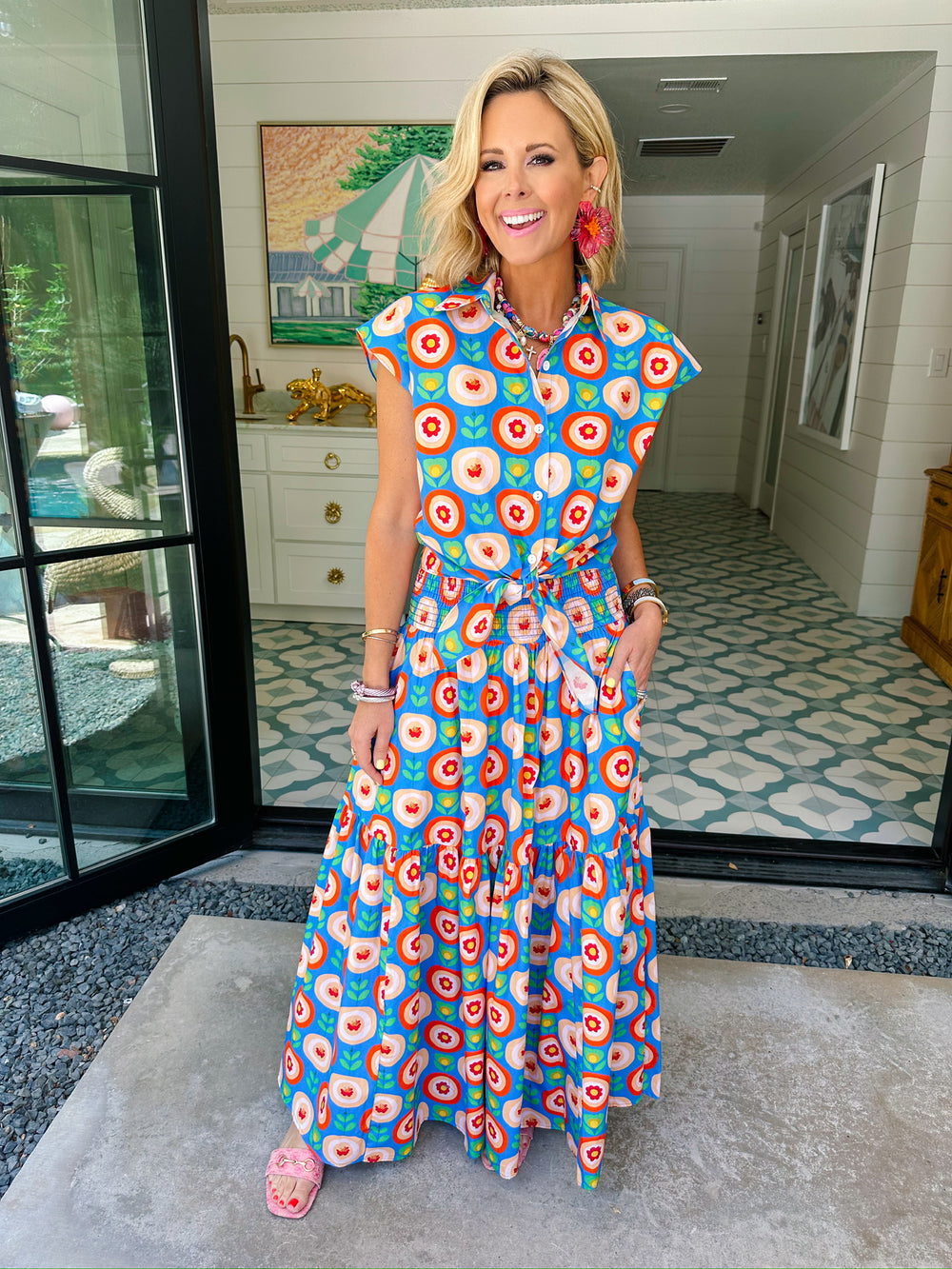 AERIN BLOOM IN JOY MAXI SKIRT SET