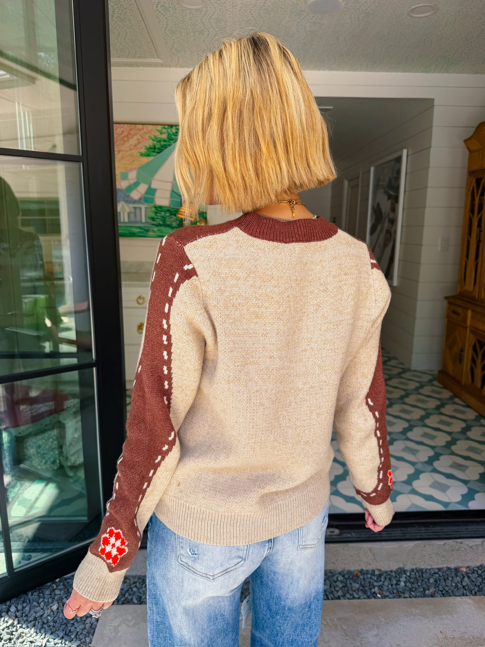 WILD WEST WILDFLOWER SWEATER BROWN