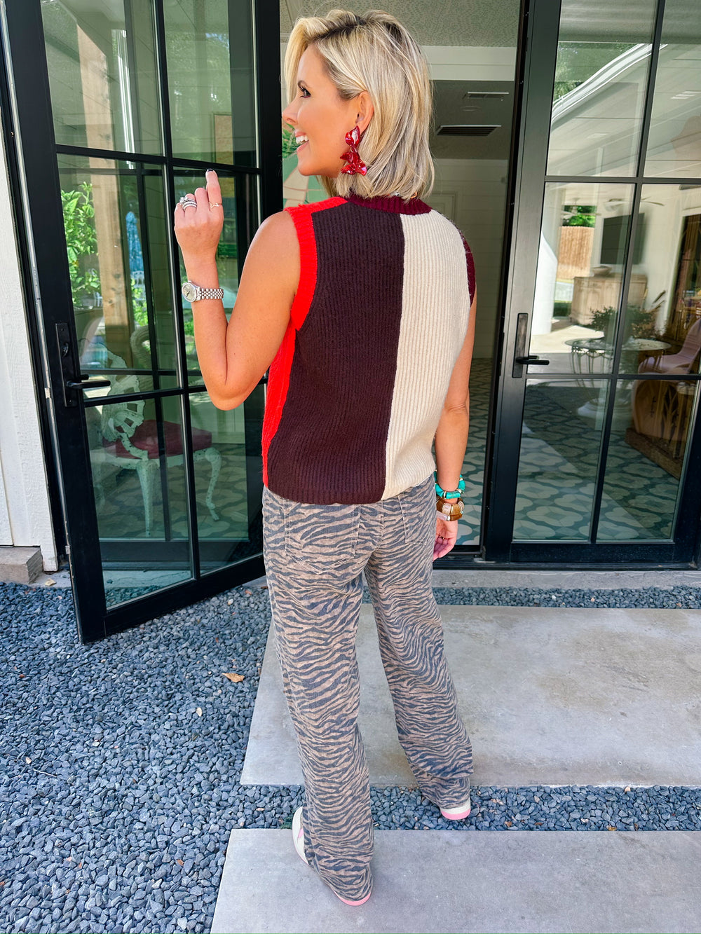 TANYA TIGER JEANS - BLACK/BROWN