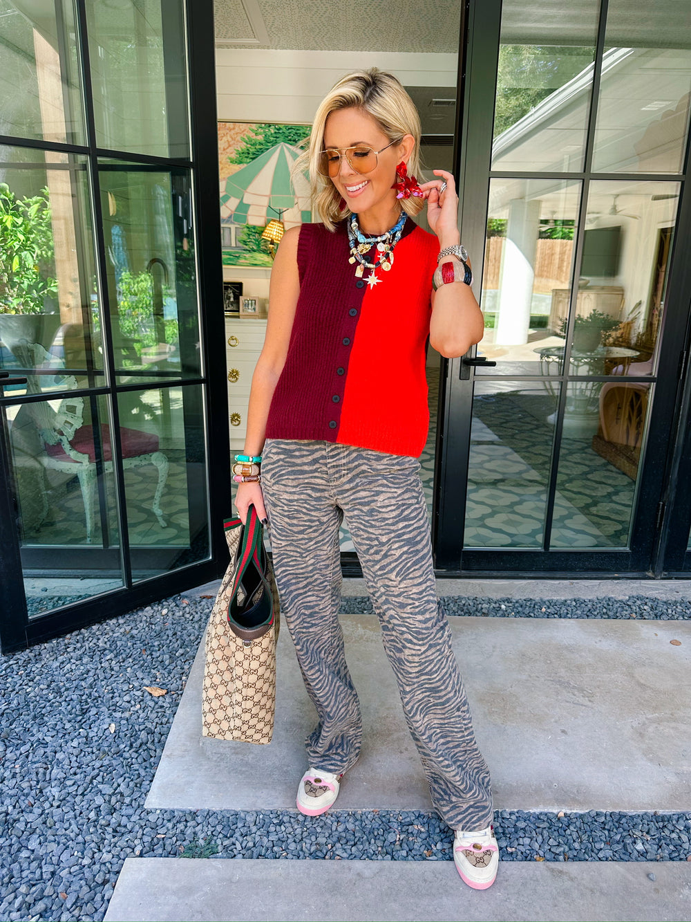 TANYA TIGER JEANS - BLACK/BROWN