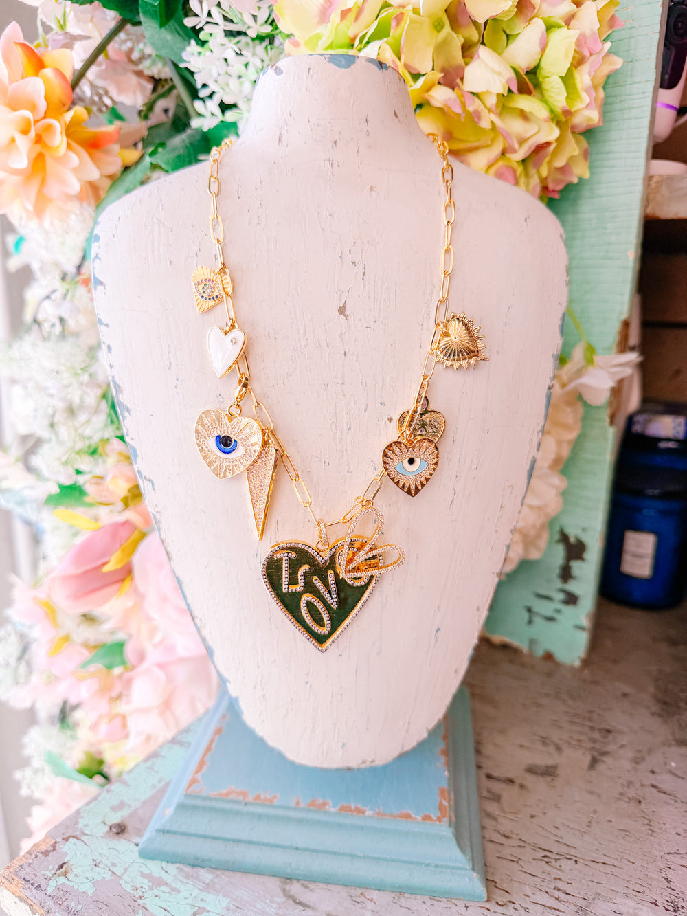 HEART PARTY CHARM NECKLACE