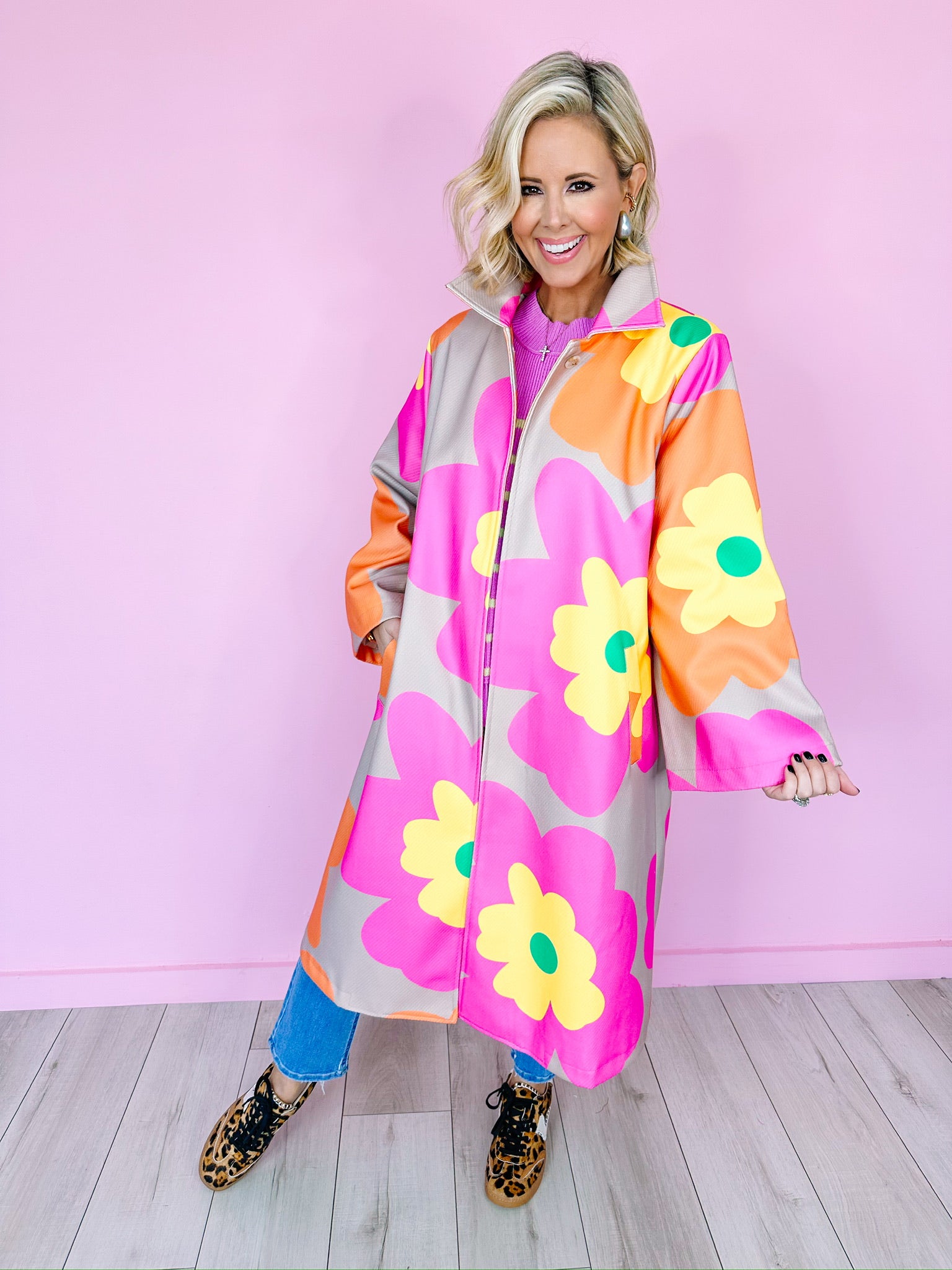 ALLIE BOLD FLORAL COAT