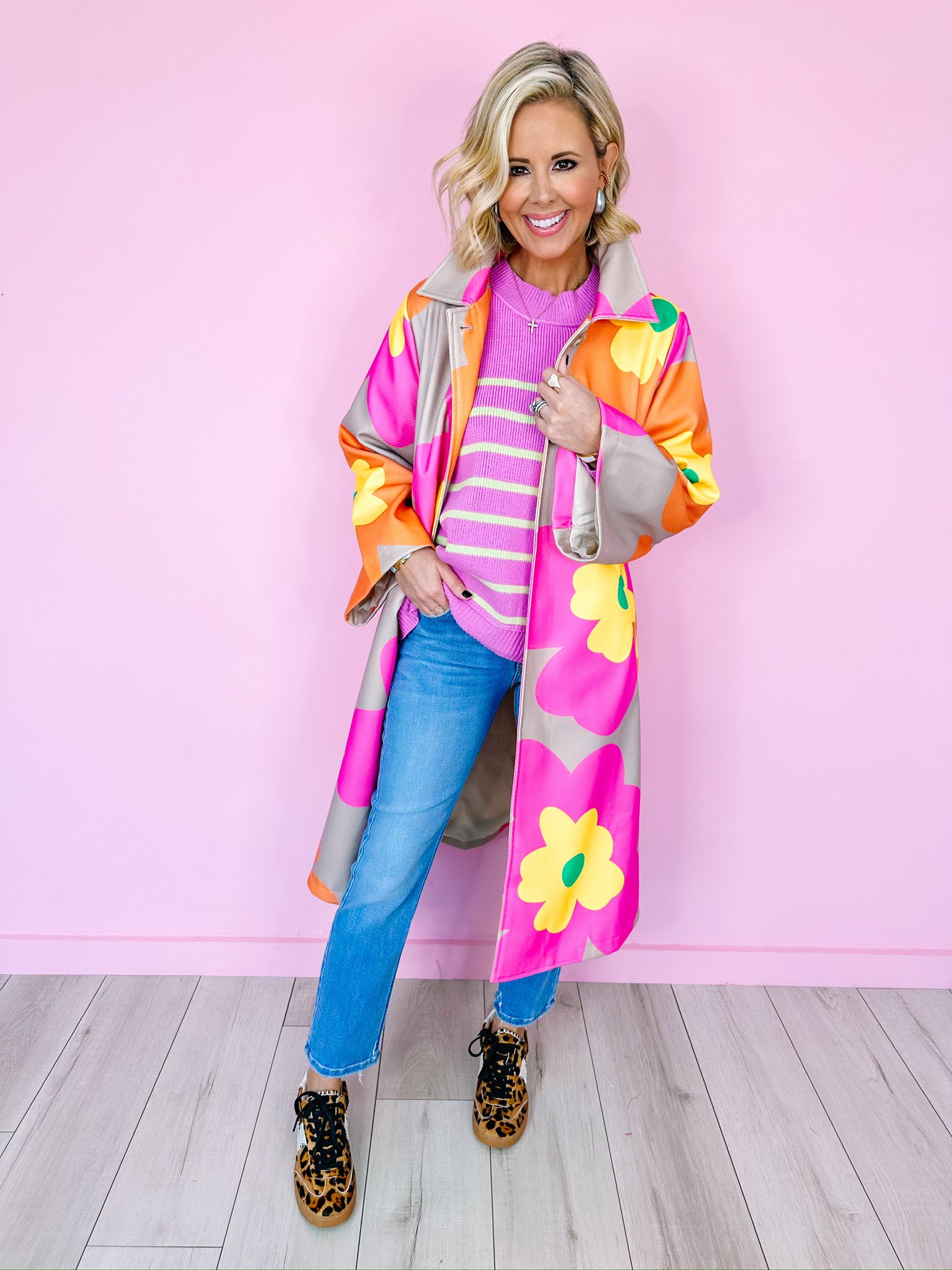 ALLIE BOLD FLORAL COAT