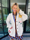 THE FLOWERS WE KEEP EMBROIDERED CARDIGAN