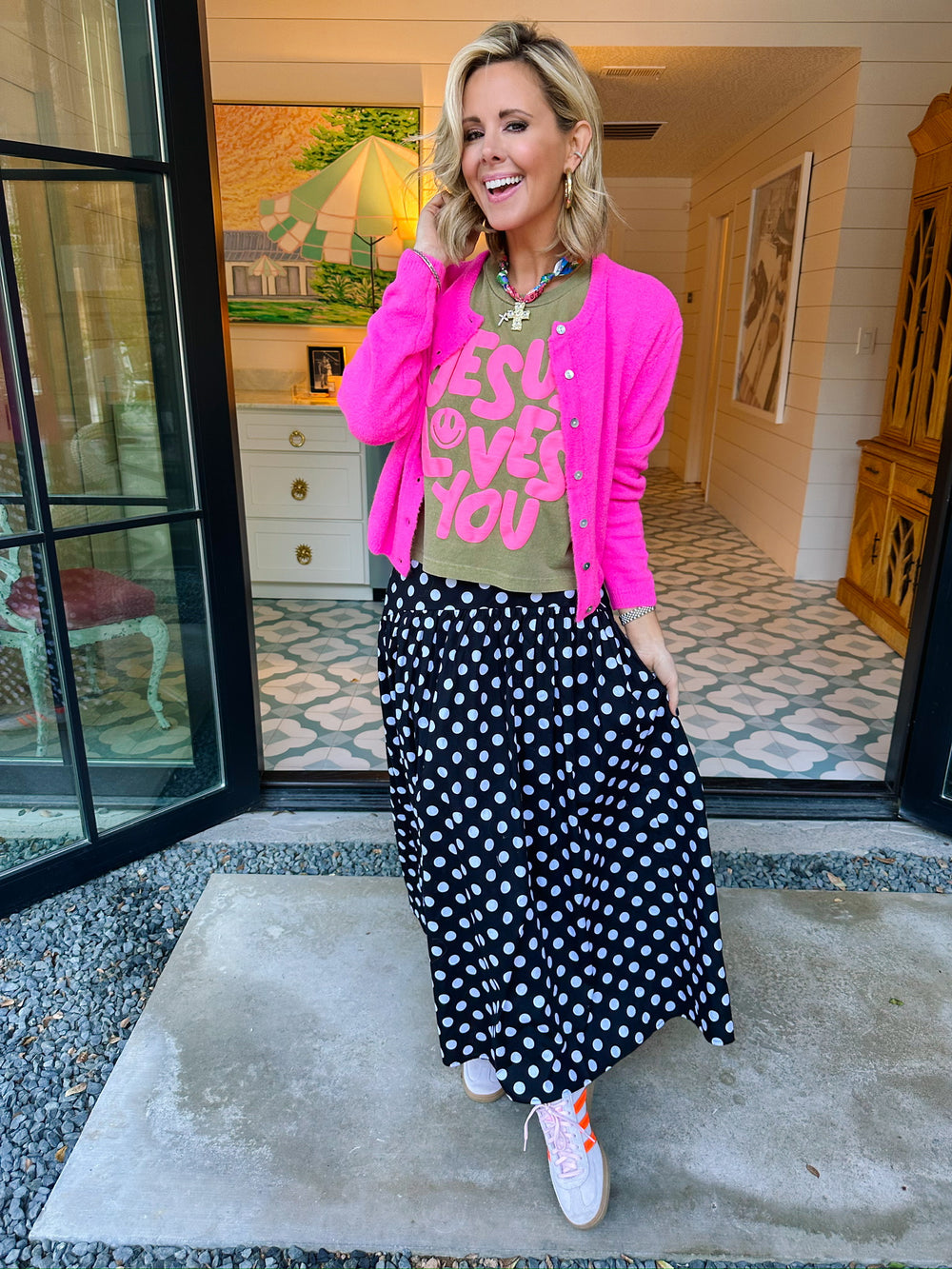 ELLA CARDIGAN - PINK