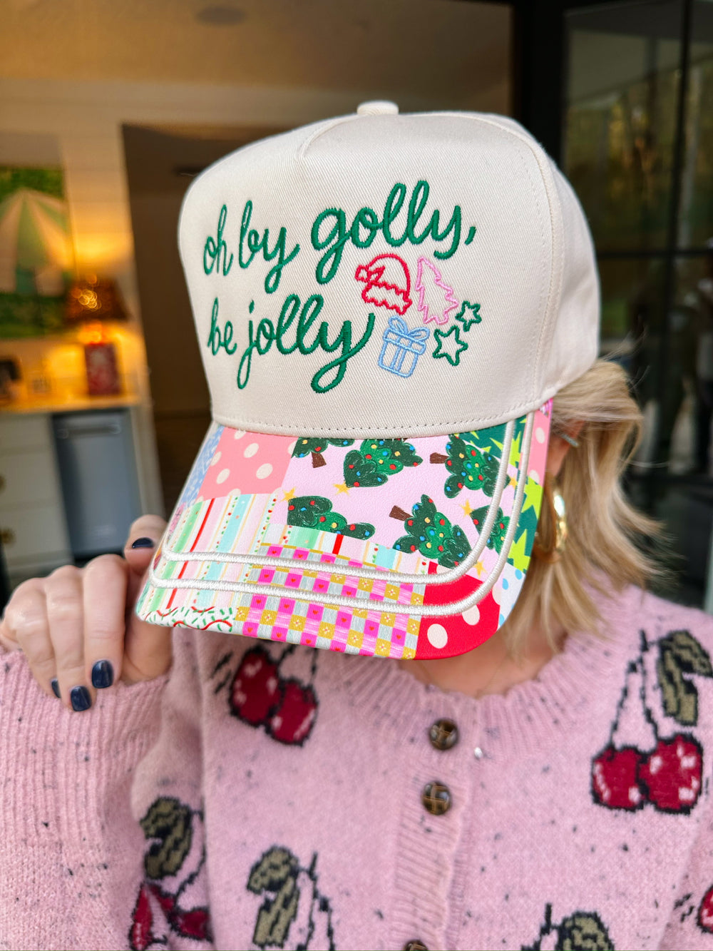 OH BY GOLLY PATTERN PLAY CANVAS TRUCKER HAT