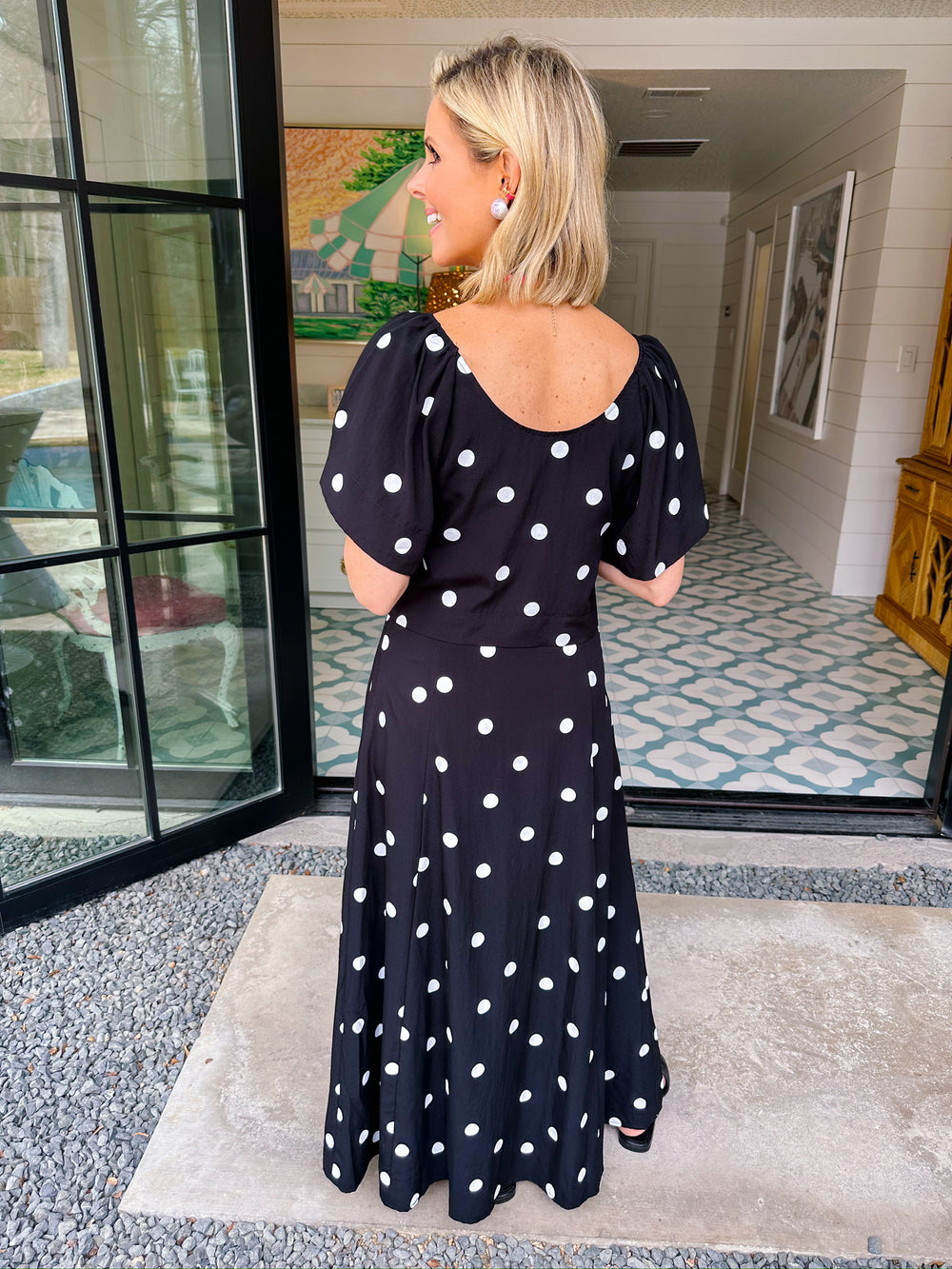 PALOMA POLKA DOT SKIRT SET - BLACK