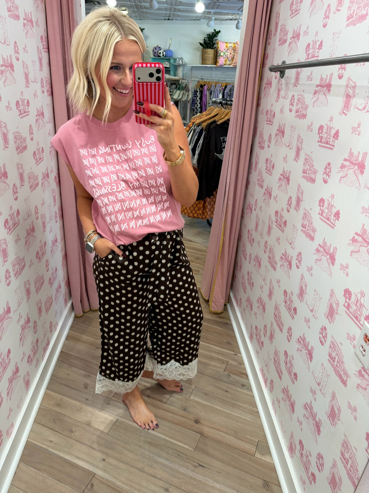 COUNTING MY BLESSINGS MUSCLE TEE - DUSTY PINK