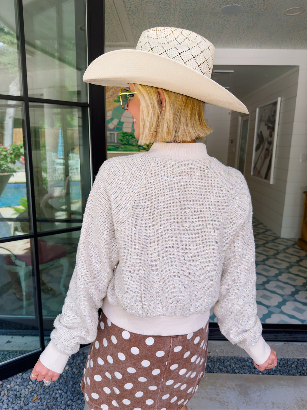LASTING IMPRESSION SEQUIN JACKET