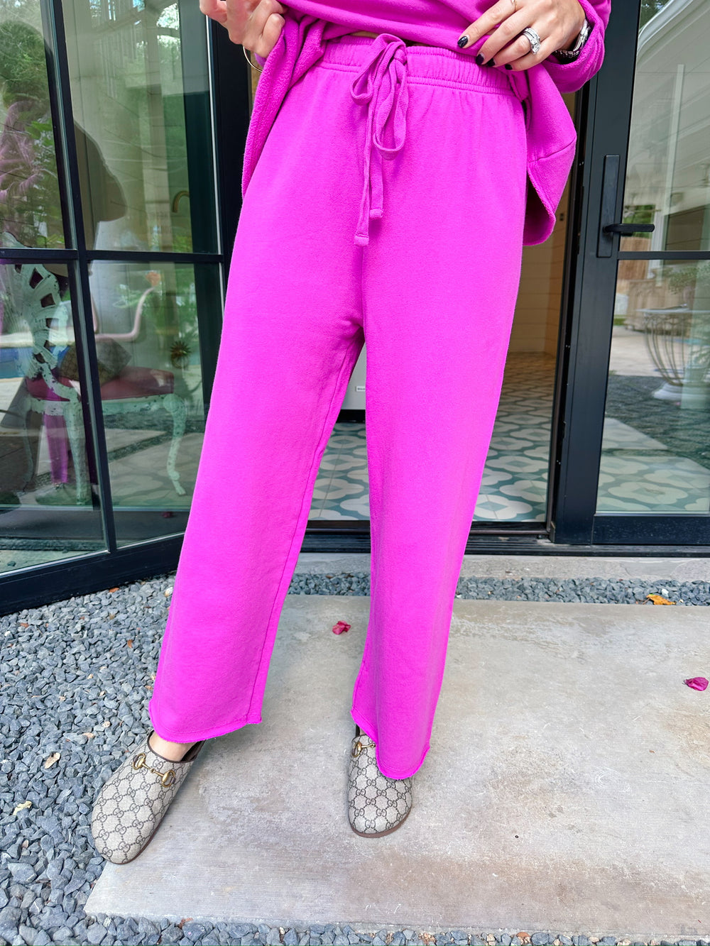 LOUNGE QUEEN PANT SET - ORCHID