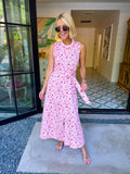 ROSEBUD ROMANCE MIDI DRESS - PINK