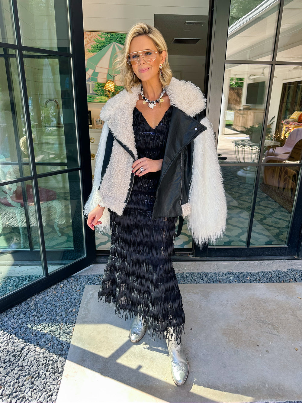 SHE'S THE ONE SHERPA FAUX LEATHER JACKET