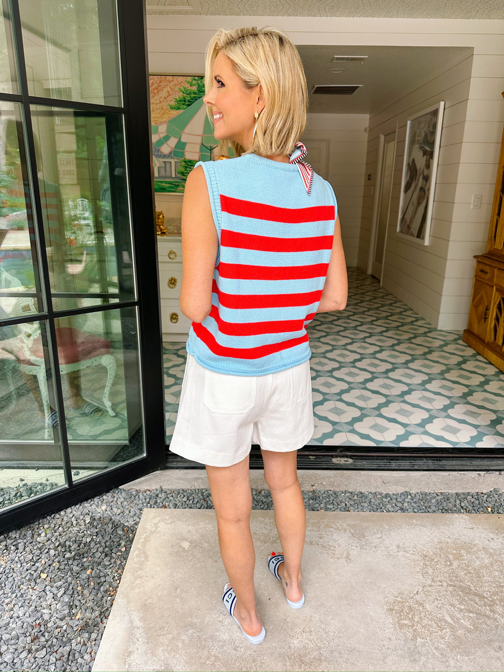 ELLA HORSEBIT POCKET SHORTS - OFF WHITE