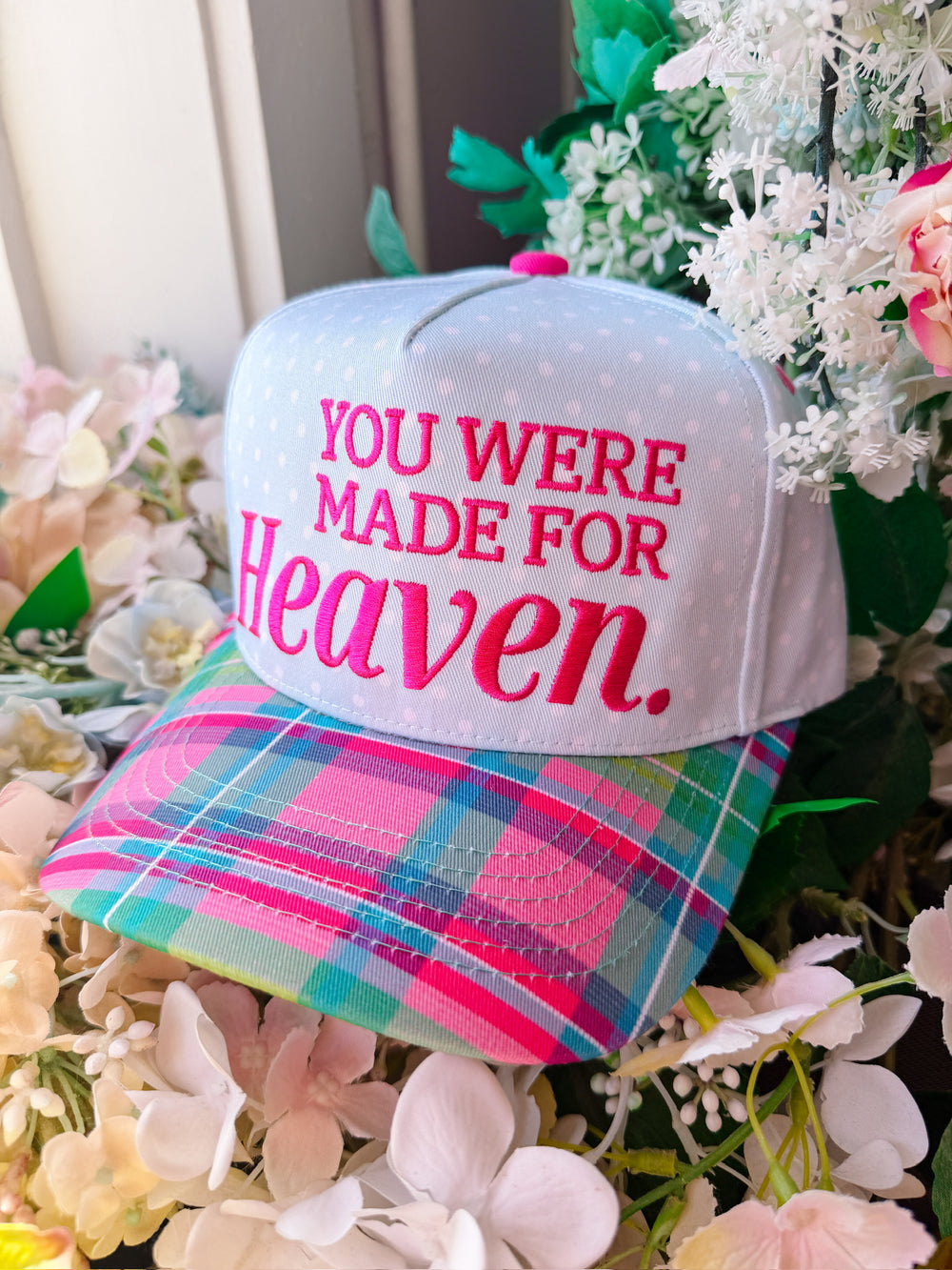 MADE FOR HEAVEN CANVAS TRUCKER HAT