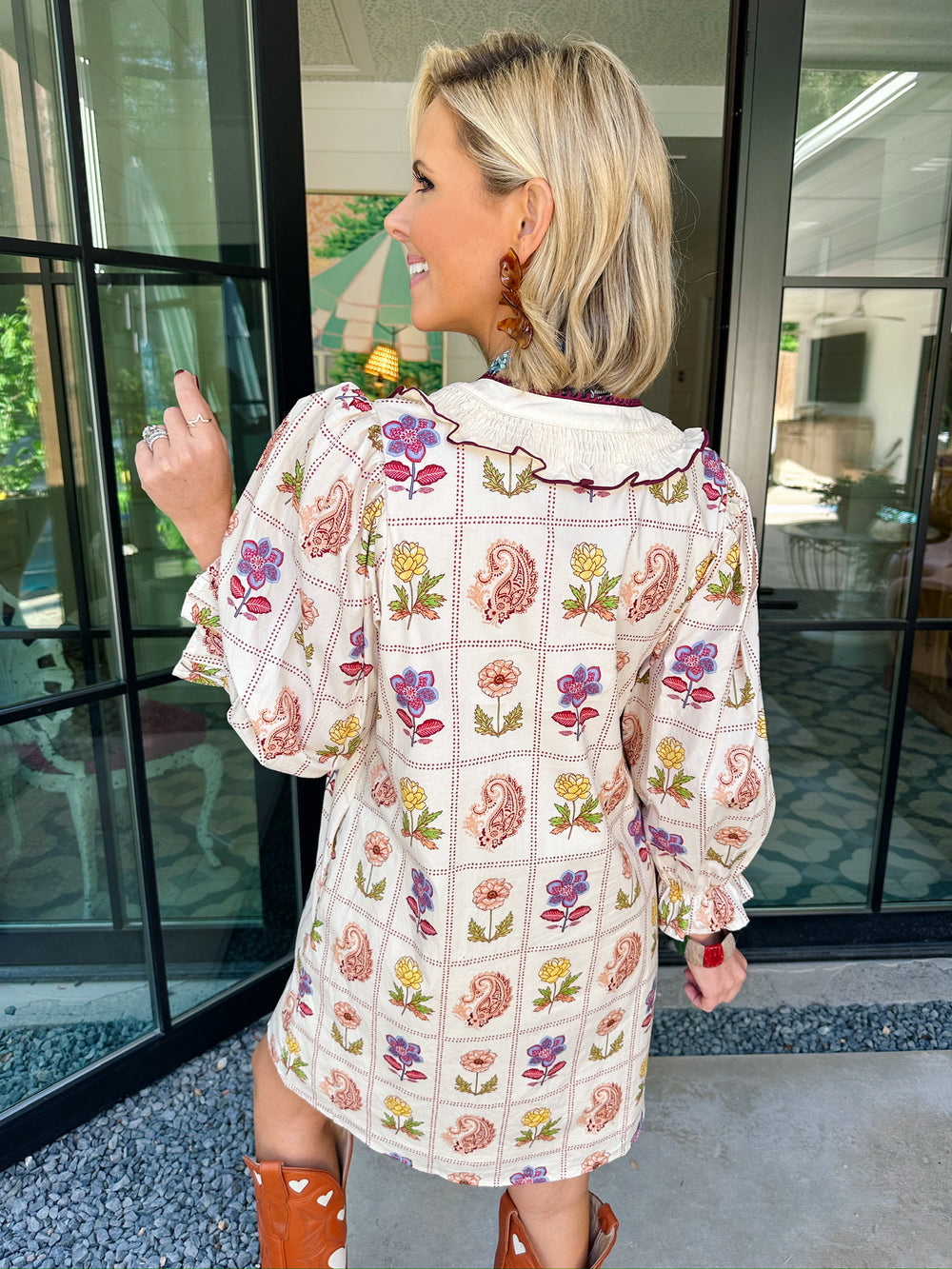 PAISLEY & PETAL PARADE DRESS - CREAM