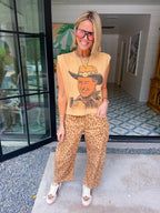 BOUJEE COWBOY TEE - MUSTARD