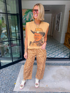 BOUJEE COWBOY TEE - MUSTARD